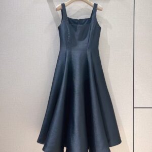Black Dress เดรสยาวสีดำ ซิปหลัง เข้ารูป ไซส์ S
