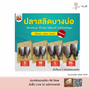 ปลาสลิด Mr.New (Homemade) SIZE S ปลาสลิดบางบ่อแดดเดียว เกรดพรีเมียม